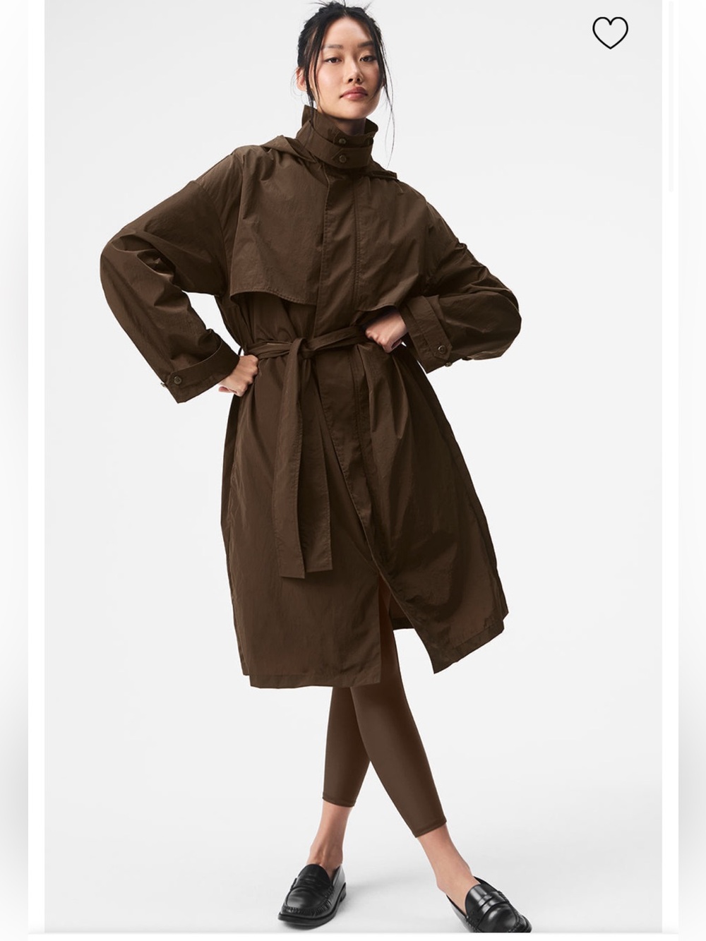 ALO crinkle on the move Trench coat